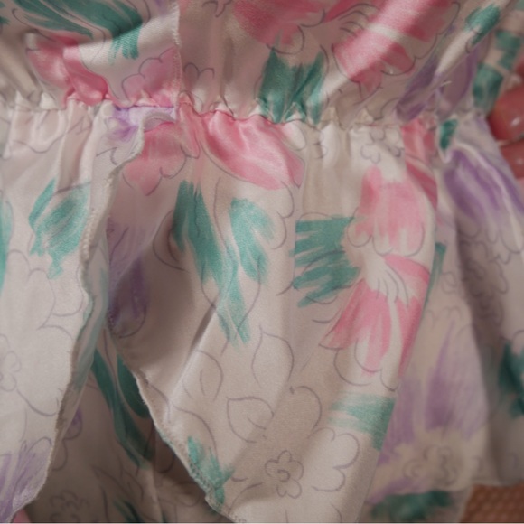 Pandora Lingerie By Chic Floral Polyester Teddy Size 2XL Circa 1980s - Picture 3 of 6